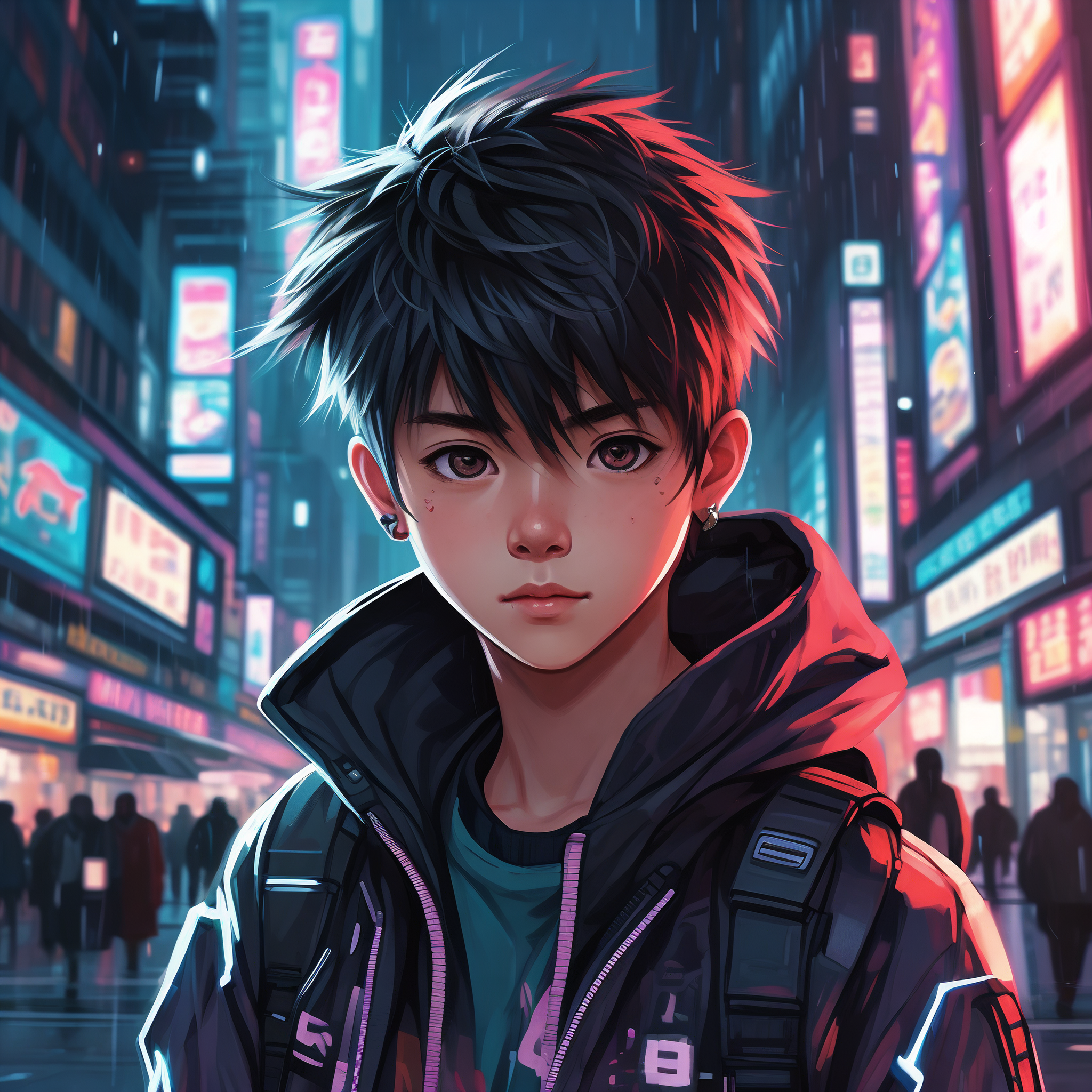 科技新品呈现，高冷男神动漫图片，感受未来魅力的独特风采